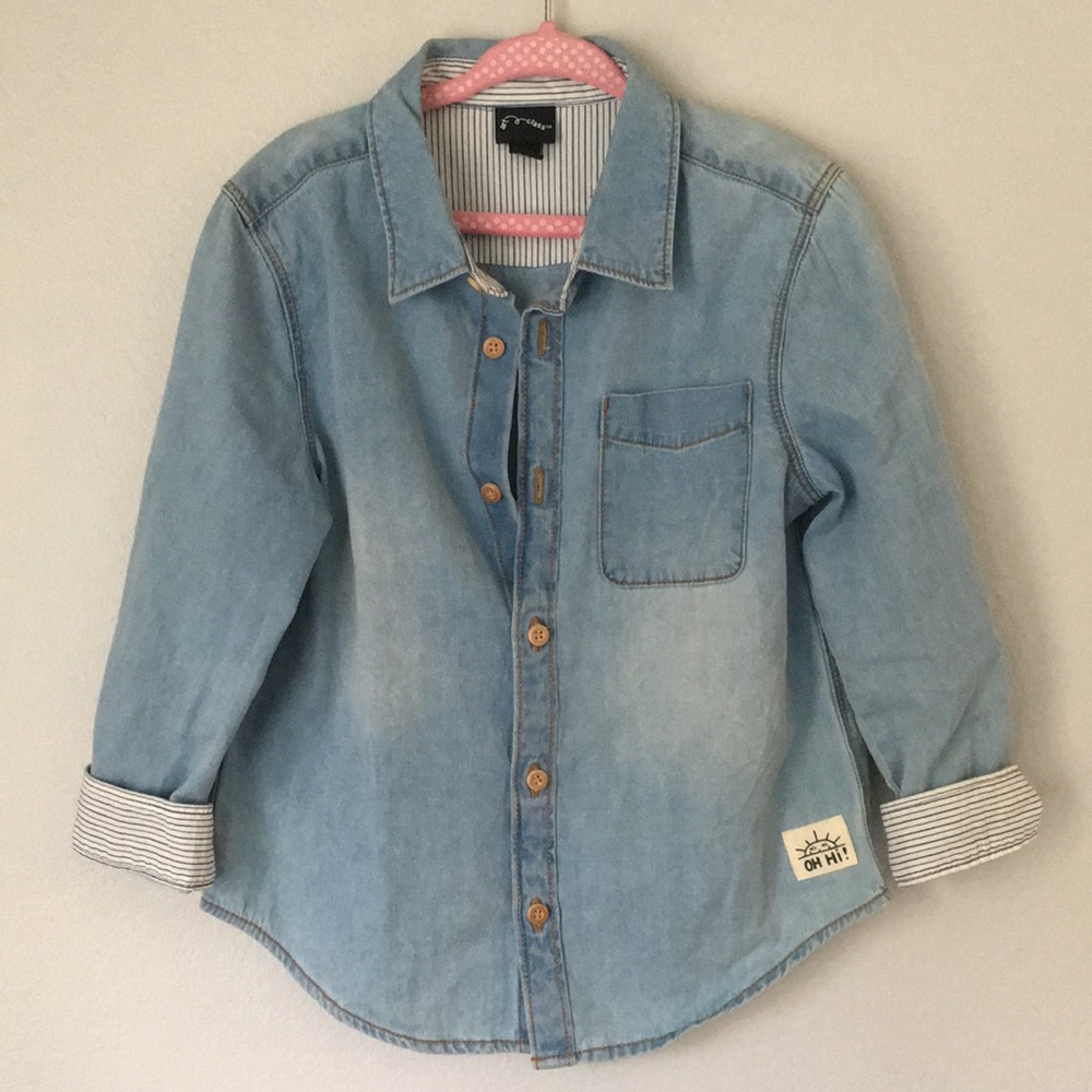 Toddler Denim Button Down Shirt